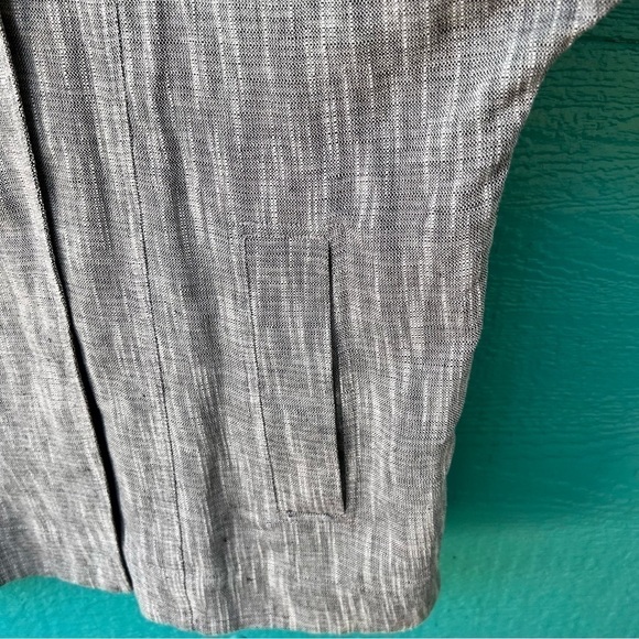 Eileen Fisher Linen Cotton OVERSIZED Boxy Short sleeved Jacket Top  Sz M - Picture 4 of 7